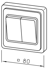 Helios Betriebsschalter 0-1-2 für Multivent-Rohrventilatoren MVB