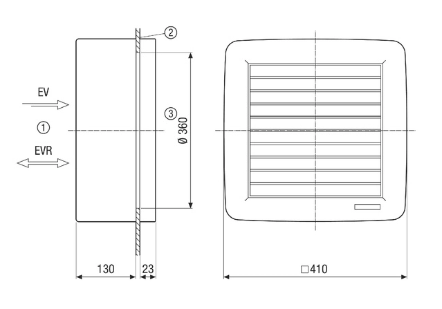 Maico Axialer Fensterventilator EVR 31
