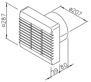 Helios Unterputz-Raumventilator HV 200/4 R HELIOVENT
