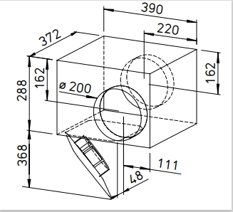 Helios Radial-Rohrventilator SVS EC 200 A SlimVent EC