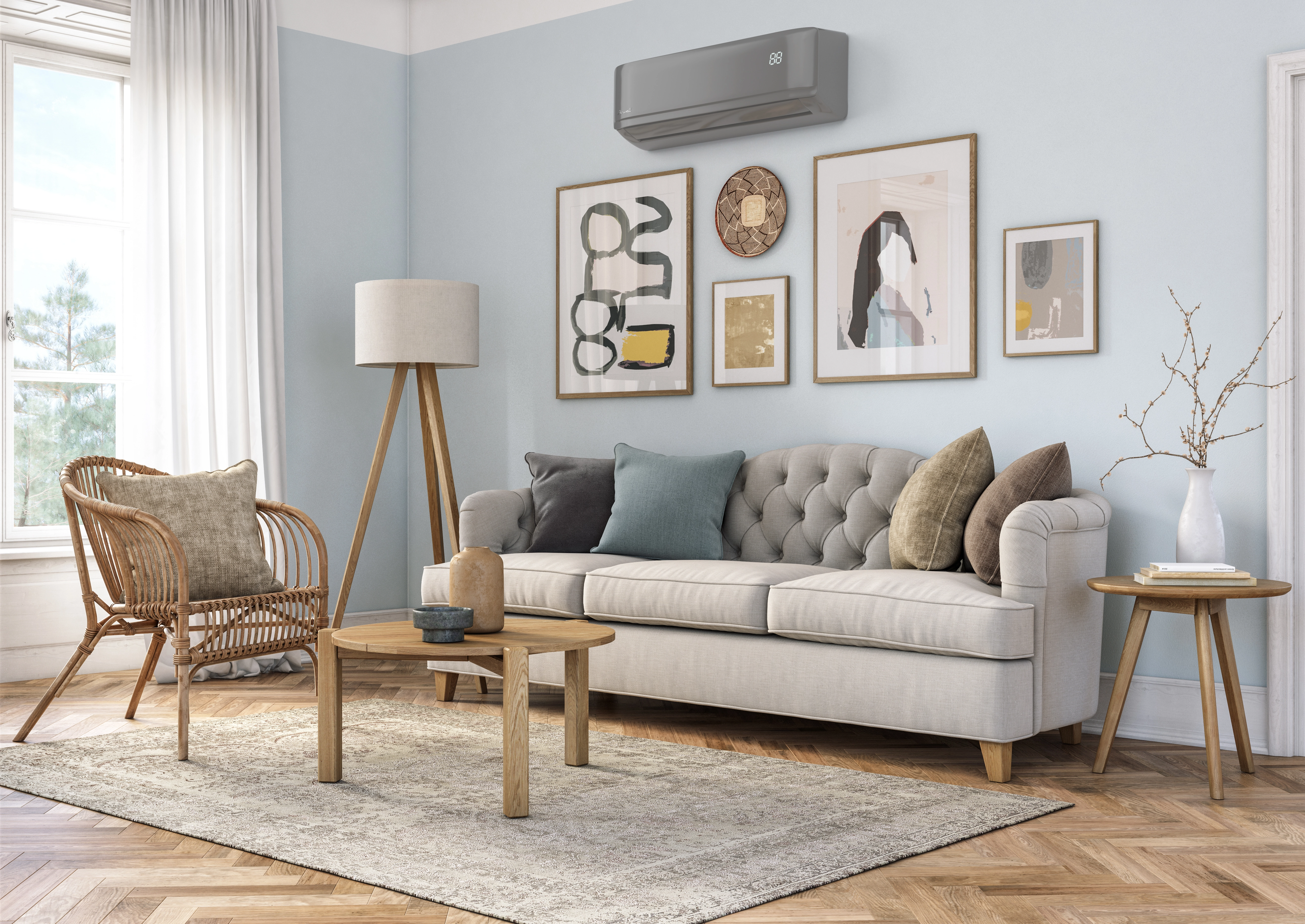 Airwell Harmonia Inneneinheit HDMB 50 dunkelgrau