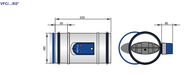 Trox Volumenstromregler VFC/100/E02