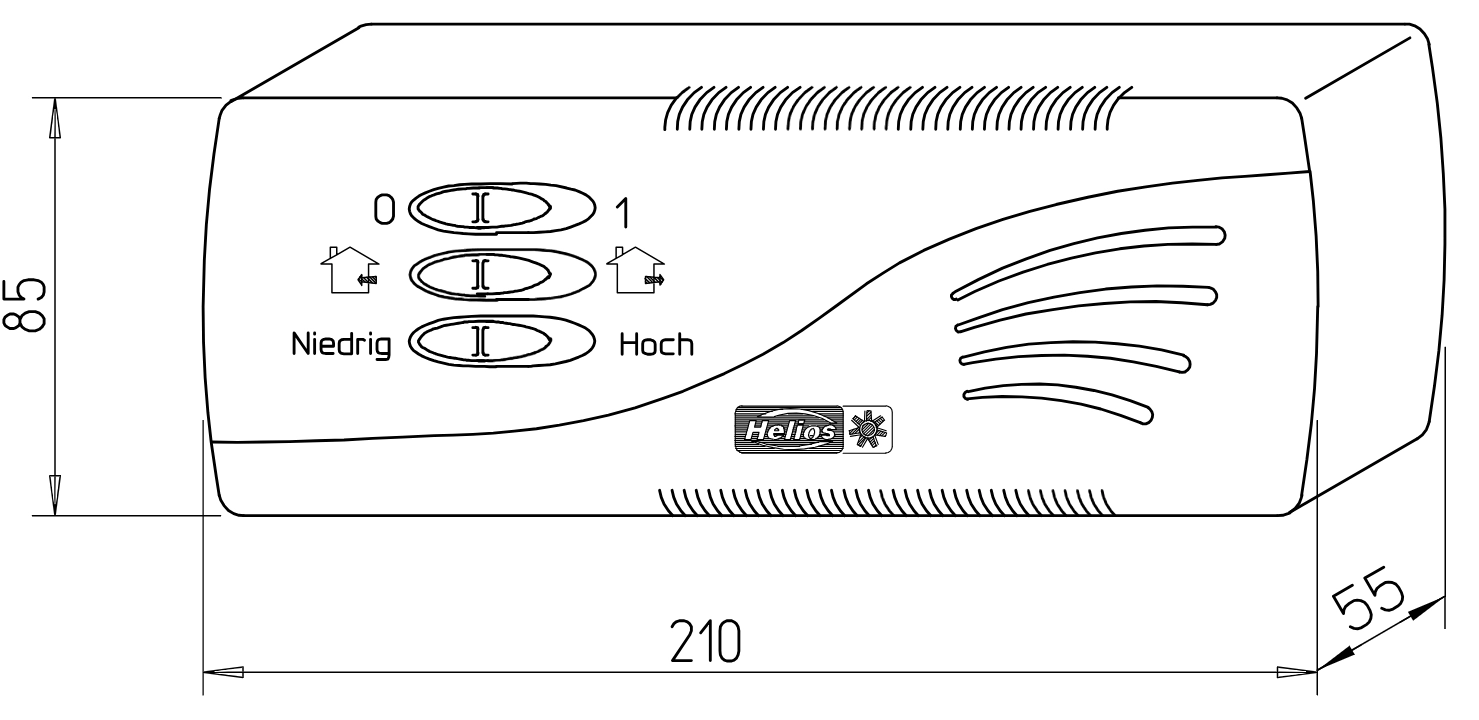 Helios Drehzahl- und Wendeschalter FR 22/30
