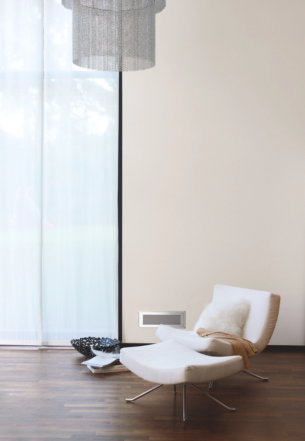 Zehnder Design-Gitter CLF, Venezia, weiß, 350 x 130 mm