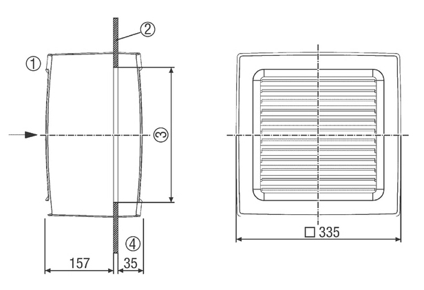 Maico Axialer Fensterventilator EVN 22