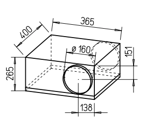 Helios Rohrventilator SB 160 D SILENTBOX