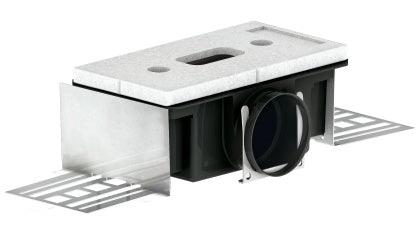 Zehnder Luftdurchlassgehäuse CLD-P 75, 1 x DN 75 seitlich, Höhe 140 mm
