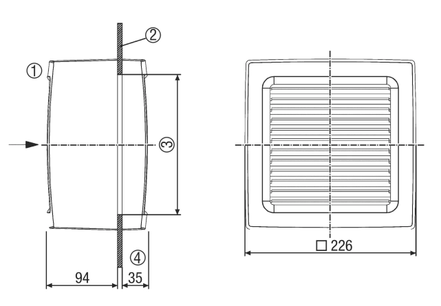 Maico Axialer Fensterventilator EVN 15